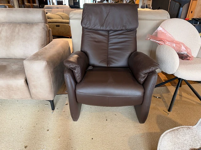 Relaxfauteuil verstelbaar knudsen, bruin - afbeelding 2 van  5