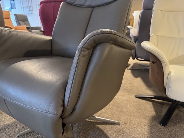 Relaxfauteuil, wit - afbeelding 4 van  5