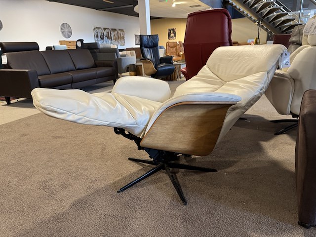 Relaxfauteuil, wit - afbeelding 1 van  4