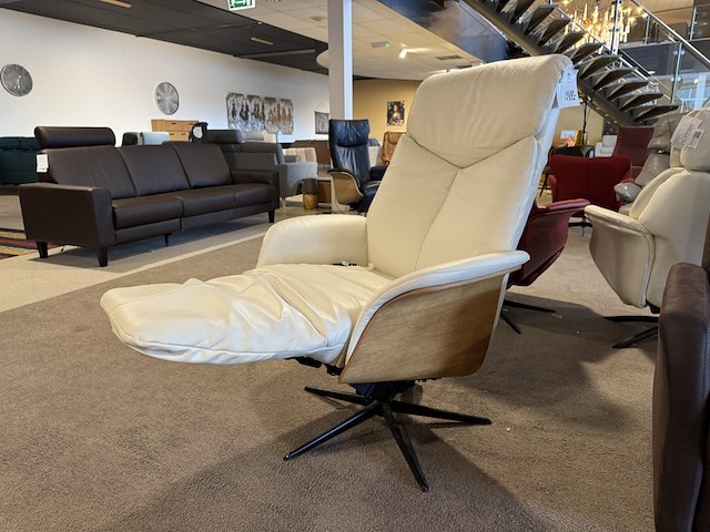 Relaxfauteuil, wit - afbeelding 2 van  4