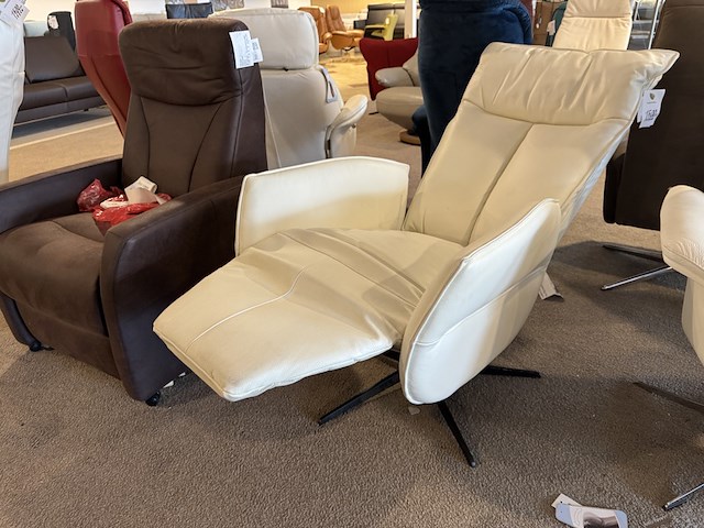 Relaxfauteuil, wit - afbeelding 1 van  4