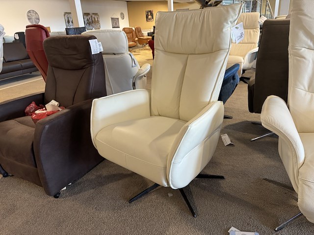 Relaxfauteuil, wit - afbeelding 3 van  4