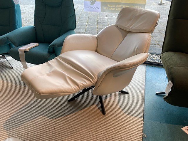 Relaxfauteuil, wit - afbeelding 1 van  4