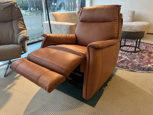 Relax/schommelfauteuil, cognac - afbeelding 3 van  5