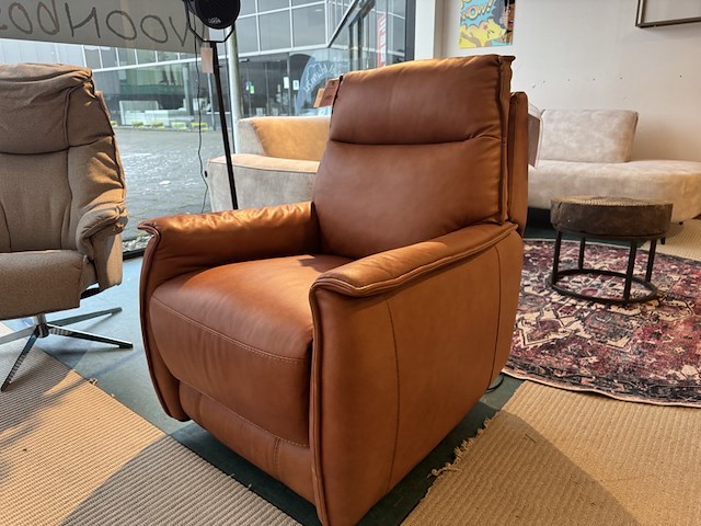 Relax/schommelfauteuil, cognac - afbeelding 4 van  5