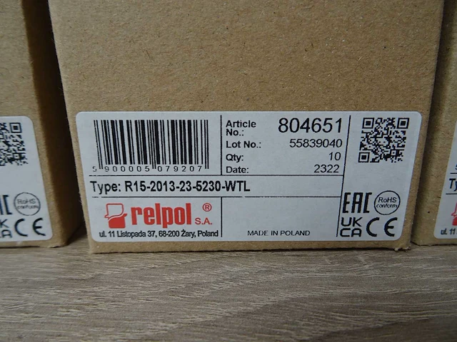 Relpol - r15-2013-23-5230-wtl - relais (52x) - afbeelding 2 van  2