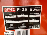 Rema - 2022 - p25-pu - palletwagen 2500kg - afbeelding 4 van  4
