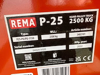 Rema - 2022 - p25-pu - palletwagen 2500kg - afbeelding 3 van  4