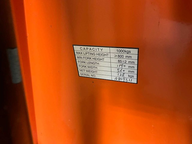 Rema hand hydraulische palletwagen - afbeelding 8 van  8