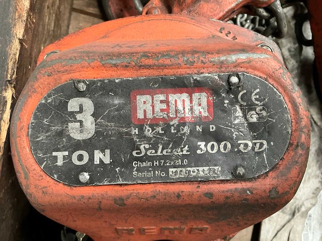 Rema kettingtakel / loopkat (3x) - afbeelding 11 van  11