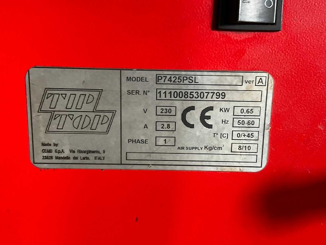 Rema tip top probalance 7425 psl banden balanceerapparaat - afbeelding 6 van  6