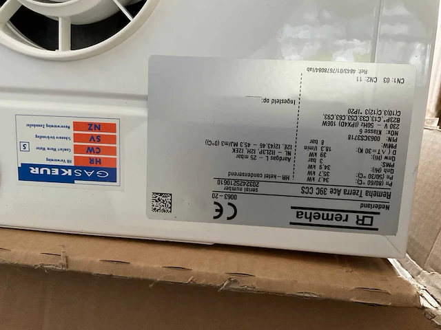 Remeha - combi hr combiketel - afbeelding 4 van  6