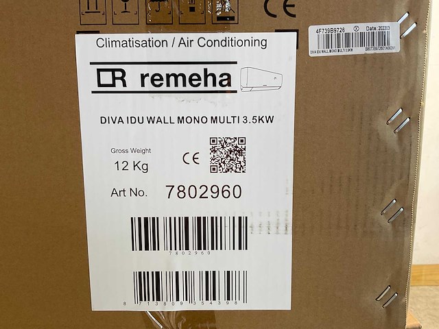 Remeha - diva - binnenunit wand 3,5 kw - pallet - afbeelding 4 van  5