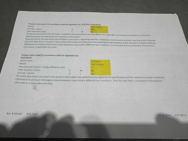 Remeha - toros, 300 liter - rvs buffervat - afbeelding 5 van  5