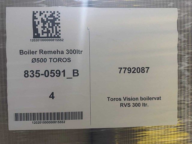 Remeha - toros, 300 liter - rvs buffervat - afbeelding 3 van  6