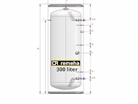 Remeha - toros, 300 liter - rvs buffervat - afbeelding 2 van  6