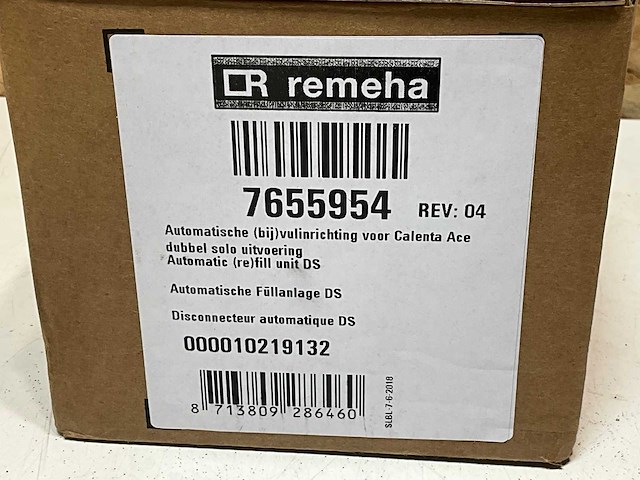 Remeha 7655954 automatische (bij)vulinrichting voor calenta ace dubbel solo - afbeelding 4 van  4