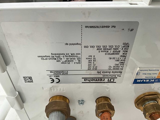 Remeha avanta 24c hr cv-ketel cw3 - afbeelding 3 van  6