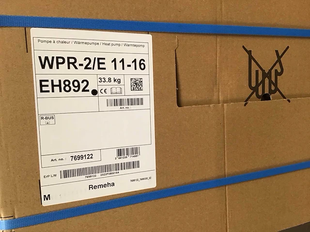 Remeha awhp 11 tr-2r3/wpr-2/e 11-16 eh892 warmtepomp binnen en buiten unit - afbeelding 3 van  3