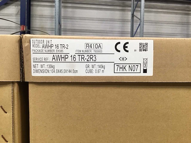 Remeha awhp 16 tr-2r3/wpr-2/e 11-16 warmtepomp binnen- en buitenunit - afbeelding 2 van  3