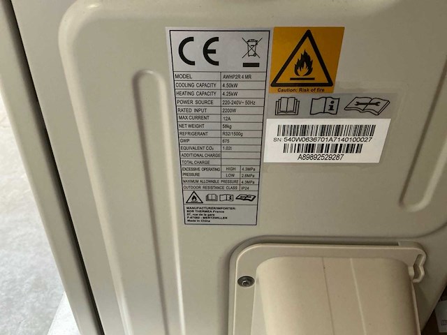 Remeha awhp2r 4 mr warmtepomp (buitenunit) - afbeelding 3 van  6