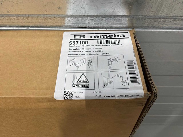 Remeha branderplaat 13 leden s57100 - afbeelding 4 van  4