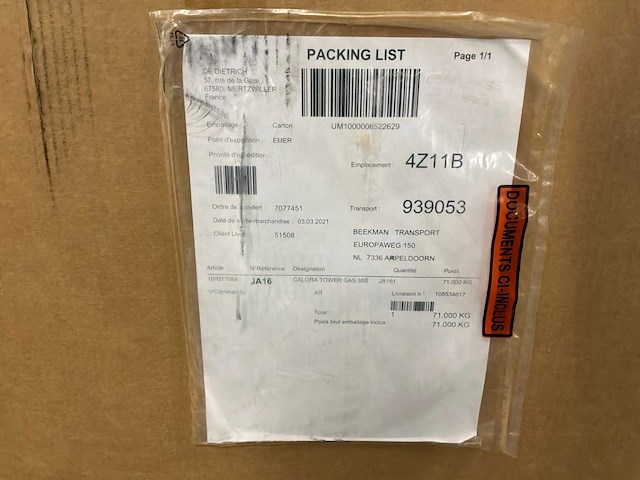 Remeha calora tower gas 35s ja161 boiler - afbeelding 7 van  7