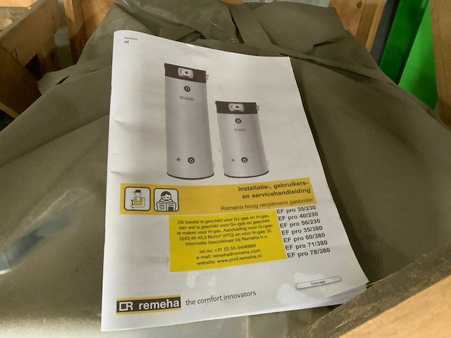 Remeha fsb malvern cwh 90.200 gasboiler 200 liter 91,6kw - afbeelding 3 van  3