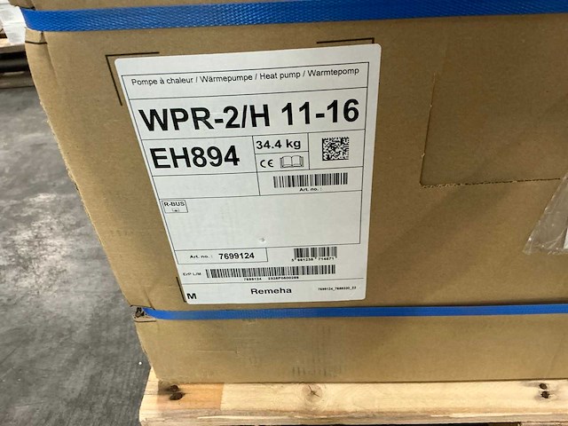 Remeha mercuria wpr-2/h 11-16 warmtepomp binnendeel - afbeelding 6 van  7