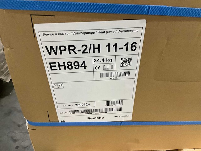 Remeha mercuria wpr-2/h lucht/water hybride binnendeel warmtepomp split 11-16kw - afbeelding 5 van  5