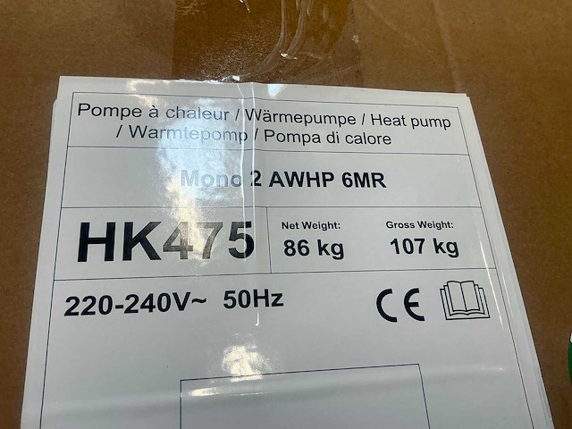 Remeha mono 2 awhp 6mr warmtepomp monoblok buitendeel - afbeelding 6 van  9