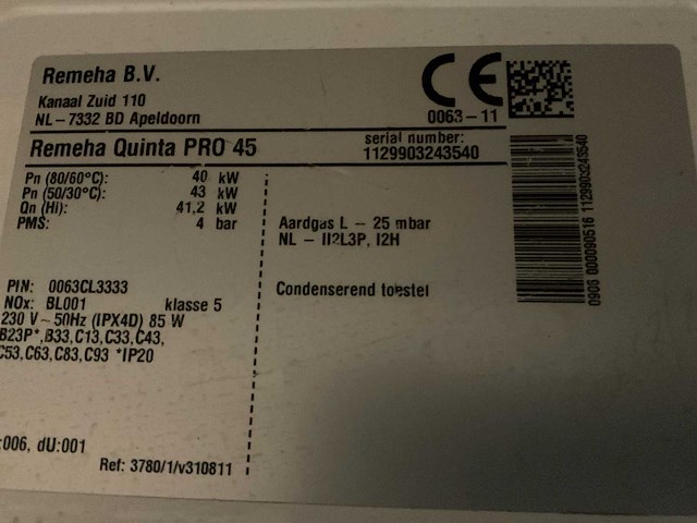 Remeha quinta-pro cv-installatie (2x) - afbeelding 9 van  9