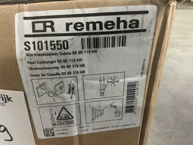 Remeha s101550 warmtewisselaar - afbeelding 3 van  3