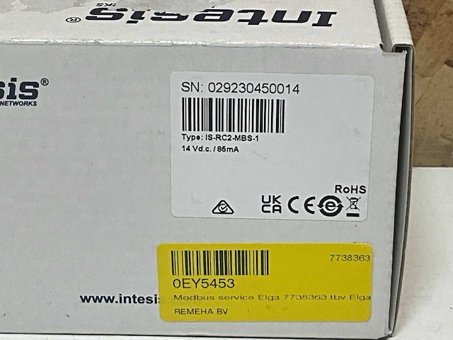 Remeha / toshiba 7738363 modbus service elga - afbeelding 4 van  5