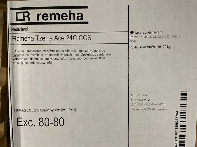 Remeha tzerra ace 24c cw3 cv-ketel - afbeelding 5 van  5