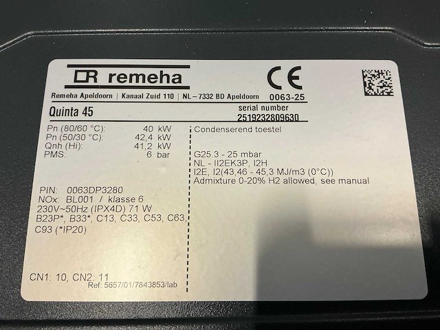 Remha quinta 45 combi cv-ketel - afbeelding 5 van  8