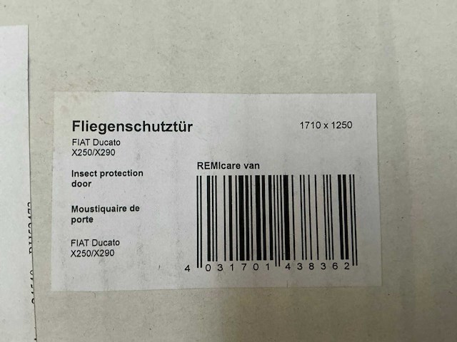 Remicare vliegenhor voor ducato - afbeelding 2 van  3