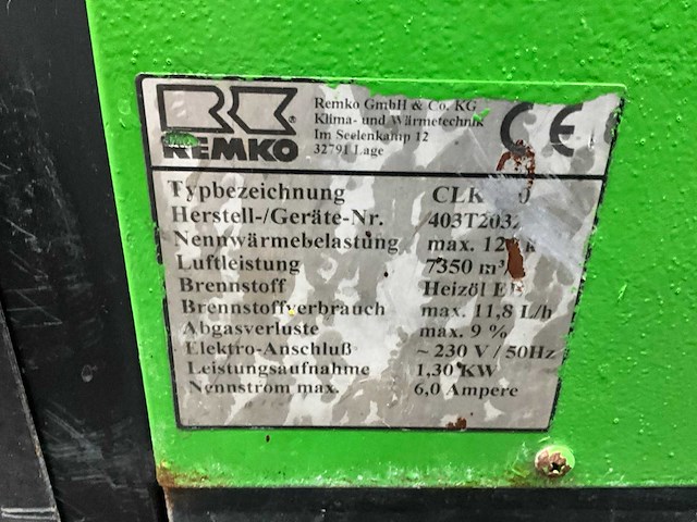 Remko clk 120 heater - afbeelding 9 van  9