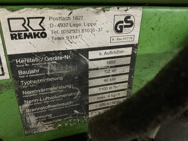 Remko dz40 heater - afbeelding 7 van  7
