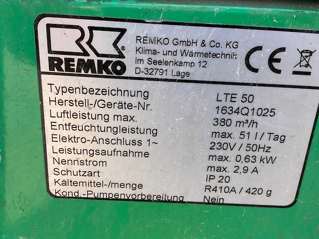 Remko lte 50 bouwdroger - afbeelding 7 van  7