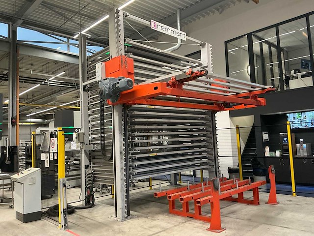Remmert automatische opslagtoren voor plaatstaal met 20 lades + vacuümheffer - basic tower / basic storage system - afbeelding 1 van  34