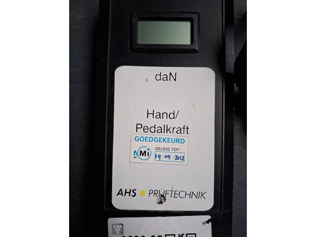 Rempedaalkrachtmeter, ahs, pkm pc, 2011 - afbeelding 2 van  4