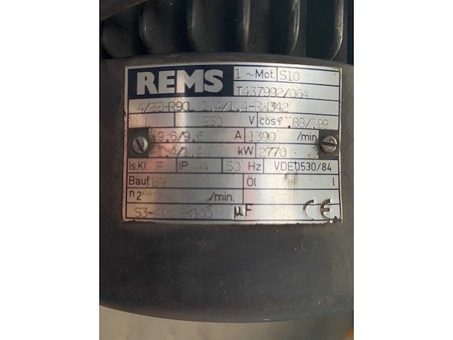 Rems - 1998 - tornado 210 - draadsnijmachine - afbeelding 4 van  13