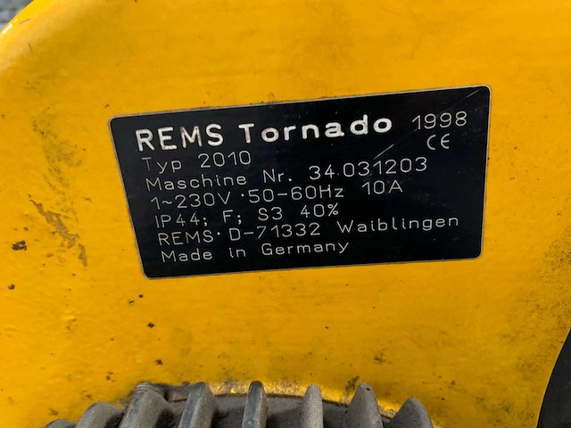 Rems - 1998 - tornado 210 - draadsnijmachine - afbeelding 5 van  13
