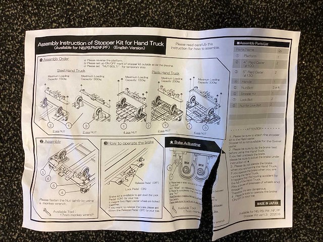 Remset voor plateauwagen (6x) - afbeelding 5 van  6