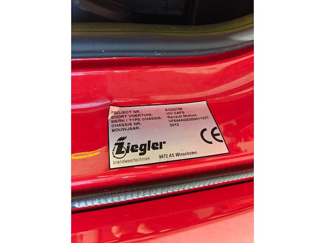 Renault - 2013 - midlum 220.10 extra light - brandweerwagen - afbeelding 43 van  45