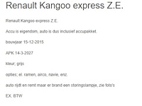 Renault - kangoo express - z.e. elektrisch - vs-273-l - afbeelding 5 van  20