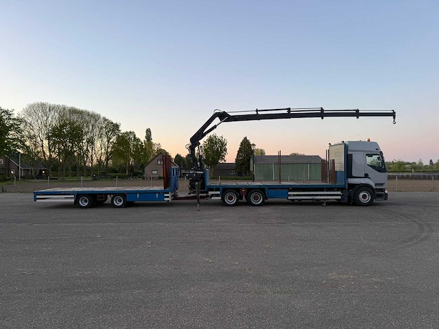 Renault hr 388 6x2 autolaadkraan 22t/m met draco aanhangwagen - afbeelding 39 van  42