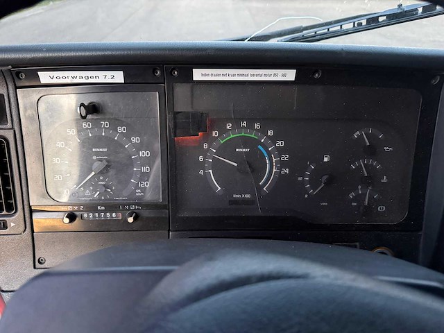 Renault hr 388 6x2 autolaadkraan 22t/m1 met draco aanhangwagen - afbeelding 20 van  42
