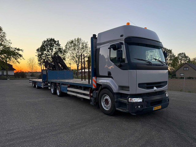 Renault hr 388 6x2 autolaadkraan 22t/m1 met draco aanhangwagen - afbeelding 36 van  39